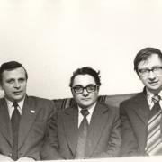 1977 год. На фото: Рыжакоы А.П., Горцев А.М., Параев Ю.И.